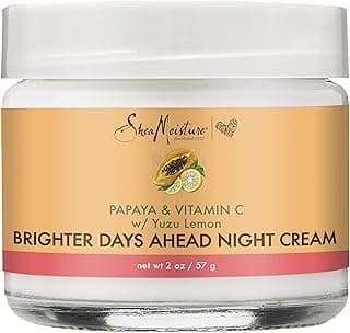 Sheamoisture Night Cream For Dull, Uneven Skin Papaya and Vitamin C Skin Care Moisturizer 2 oz