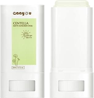 Sunscreen Stick SPF PA50++++ Centella Sunscreen Korean Sunscreen Stick Soothing Moisture Matte Sun Stick for Face & Body N...